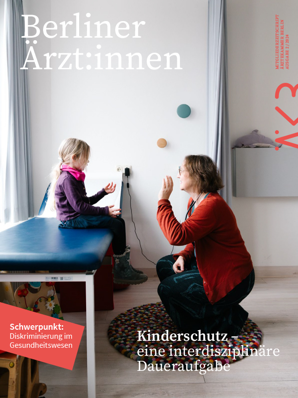 Cover der „Berliner Ärzt:innen“, Ausgabe 2/2024